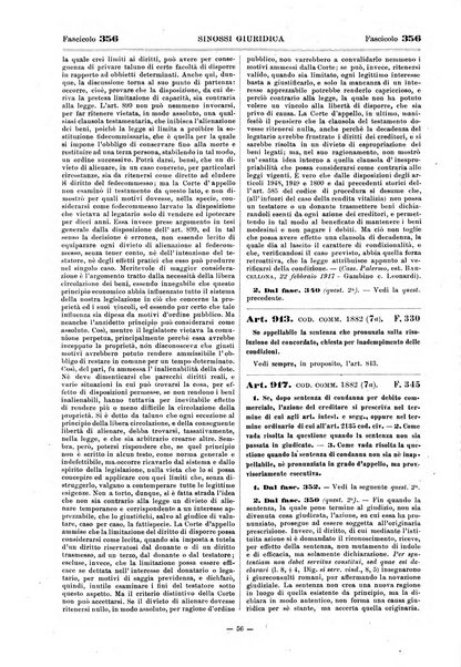 Sinossi giuridica compendio ordinato di giurisprudenza, scienza e bibliografia ...