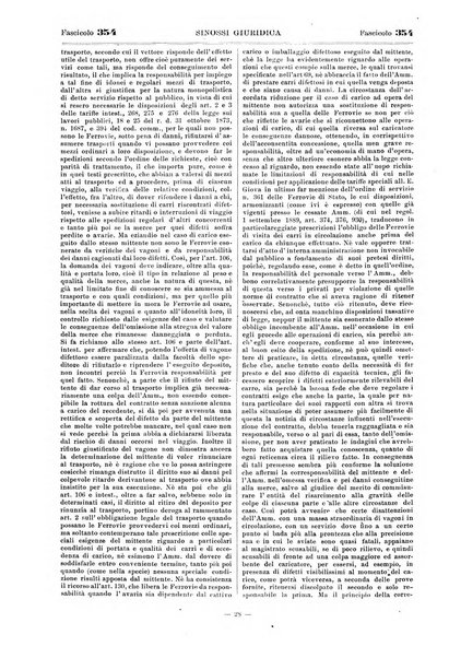 Sinossi giuridica compendio ordinato di giurisprudenza, scienza e bibliografia ...