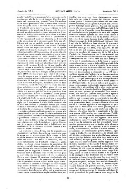 Sinossi giuridica compendio ordinato di giurisprudenza, scienza e bibliografia ...