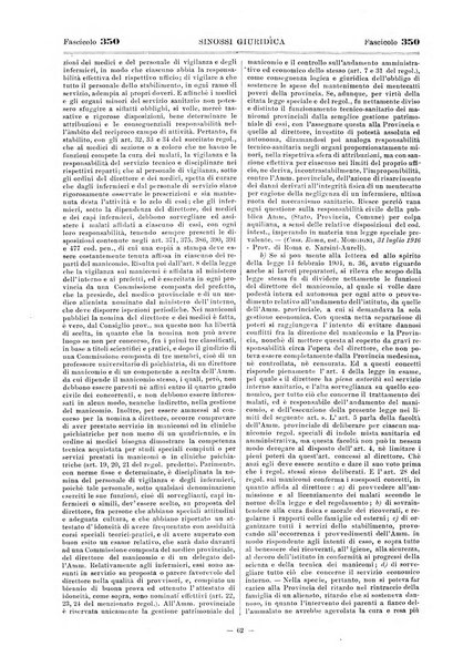 Sinossi giuridica compendio ordinato di giurisprudenza, scienza e bibliografia ...