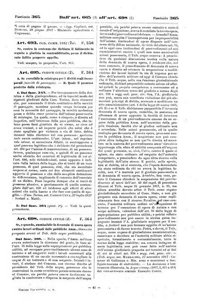 Sinossi giuridica compendio ordinato di giurisprudenza, scienza e bibliografia ...