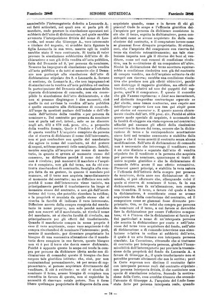 Sinossi giuridica compendio ordinato di giurisprudenza, scienza e bibliografia ...