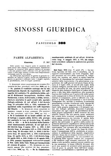 Sinossi giuridica compendio ordinato di giurisprudenza, scienza e bibliografia ...