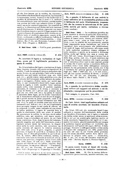 Sinossi giuridica compendio ordinato di giurisprudenza, scienza e bibliografia ...