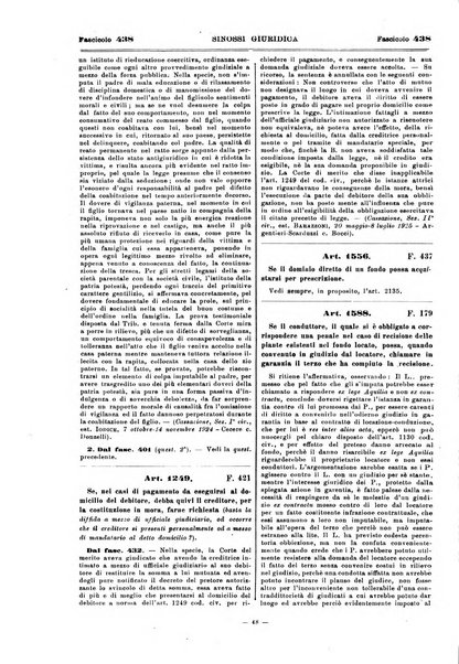 Sinossi giuridica compendio ordinato di giurisprudenza, scienza e bibliografia ...