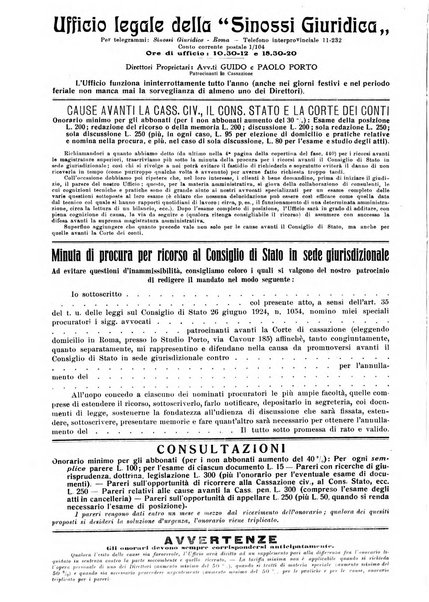 Sinossi giuridica compendio ordinato di giurisprudenza, scienza e bibliografia ...