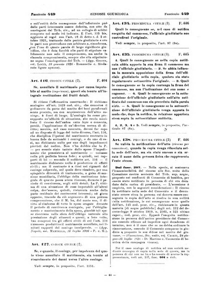 Sinossi giuridica compendio ordinato di giurisprudenza, scienza e bibliografia ...