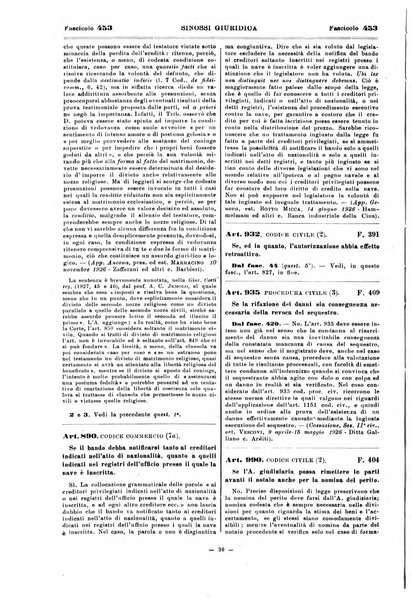 Sinossi giuridica compendio ordinato di giurisprudenza, scienza e bibliografia ...