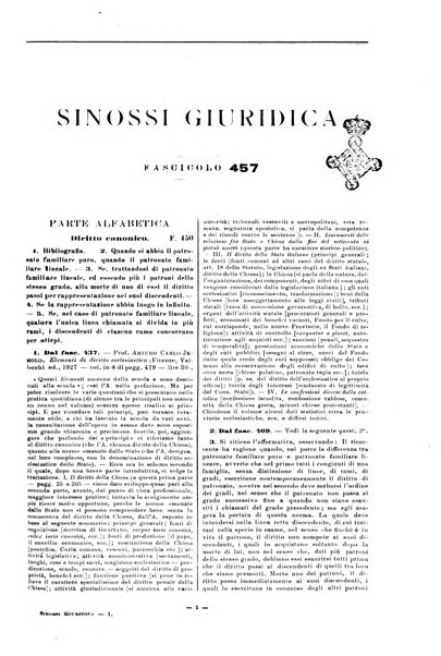 Sinossi giuridica compendio ordinato di giurisprudenza, scienza e bibliografia ...