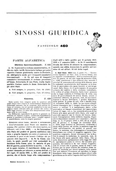 Sinossi giuridica compendio ordinato di giurisprudenza, scienza e bibliografia ...