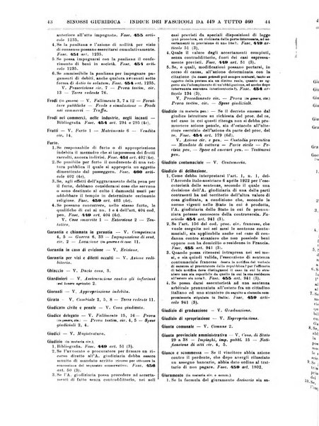 Sinossi giuridica compendio ordinato di giurisprudenza, scienza e bibliografia ...