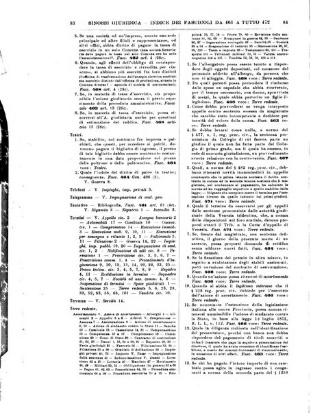 Sinossi giuridica compendio ordinato di giurisprudenza, scienza e bibliografia ...