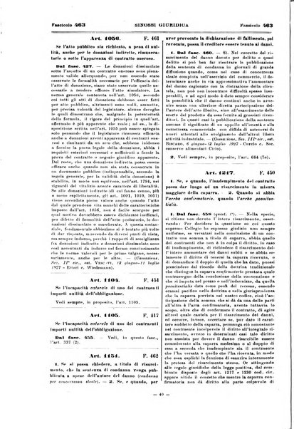 Sinossi giuridica compendio ordinato di giurisprudenza, scienza e bibliografia ...