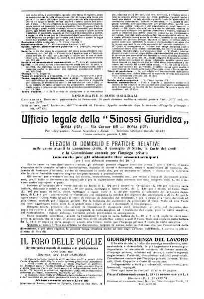 Sinossi giuridica compendio ordinato di giurisprudenza, scienza e bibliografia ...