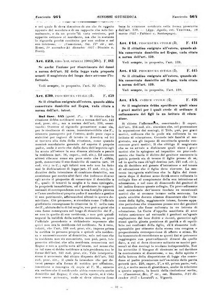 Sinossi giuridica compendio ordinato di giurisprudenza, scienza e bibliografia ...