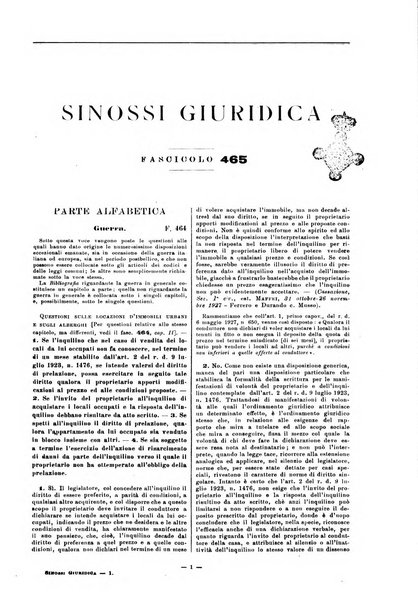 Sinossi giuridica compendio ordinato di giurisprudenza, scienza e bibliografia ...