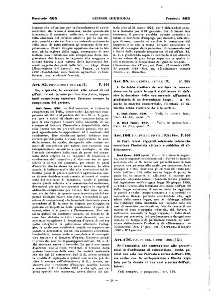 Sinossi giuridica compendio ordinato di giurisprudenza, scienza e bibliografia ...