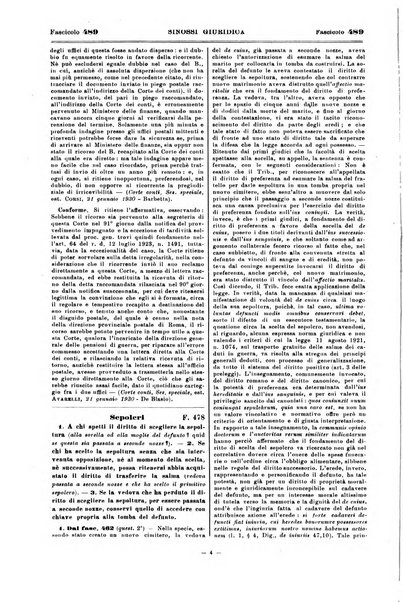 Sinossi giuridica compendio ordinato di giurisprudenza, scienza e bibliografia ...