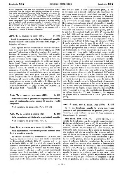 Sinossi giuridica compendio ordinato di giurisprudenza, scienza e bibliografia ...