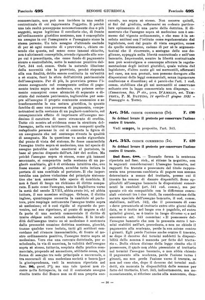 Sinossi giuridica compendio ordinato di giurisprudenza, scienza e bibliografia ...