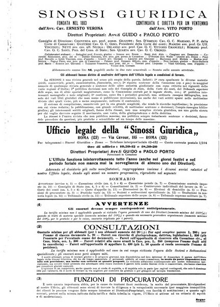 Sinossi giuridica compendio ordinato di giurisprudenza, scienza e bibliografia ...