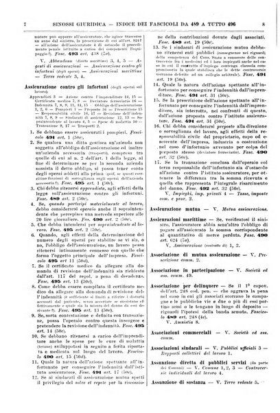 Sinossi giuridica compendio ordinato di giurisprudenza, scienza e bibliografia ...