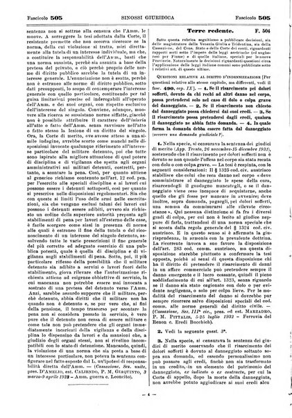 Sinossi giuridica compendio ordinato di giurisprudenza, scienza e bibliografia ...