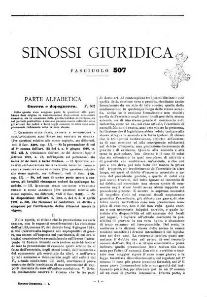 Sinossi giuridica compendio ordinato di giurisprudenza, scienza e bibliografia ...