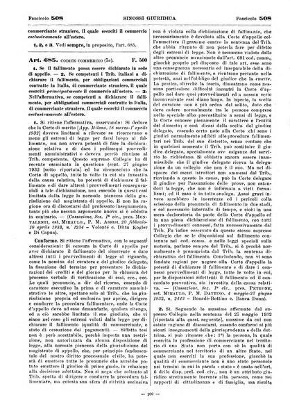 Sinossi giuridica compendio ordinato di giurisprudenza, scienza e bibliografia ...