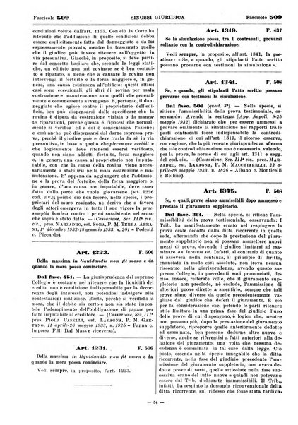 Sinossi giuridica compendio ordinato di giurisprudenza, scienza e bibliografia ...