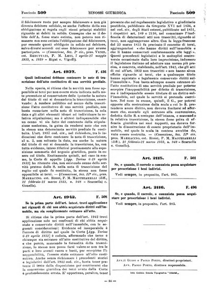 Sinossi giuridica compendio ordinato di giurisprudenza, scienza e bibliografia ...