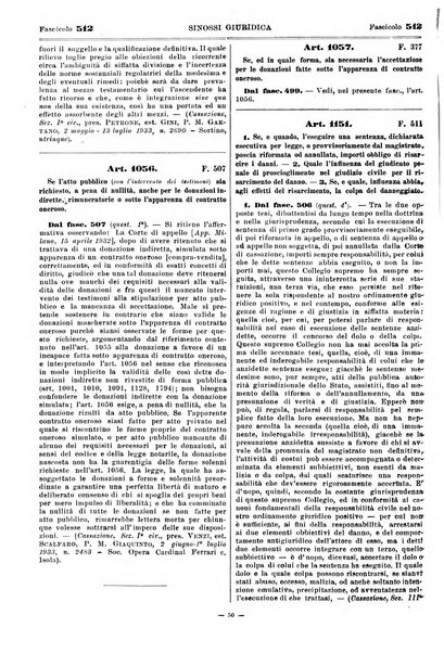 Sinossi giuridica compendio ordinato di giurisprudenza, scienza e bibliografia ...