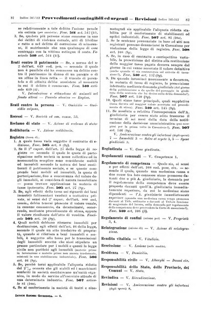 Sinossi giuridica compendio ordinato di giurisprudenza, scienza e bibliografia ...