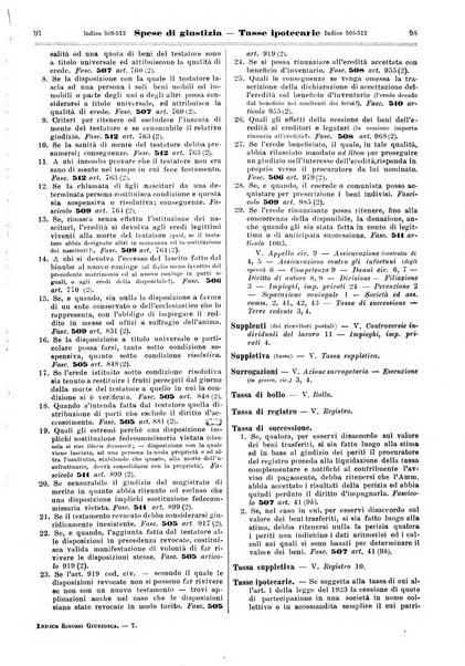 Sinossi giuridica compendio ordinato di giurisprudenza, scienza e bibliografia ...