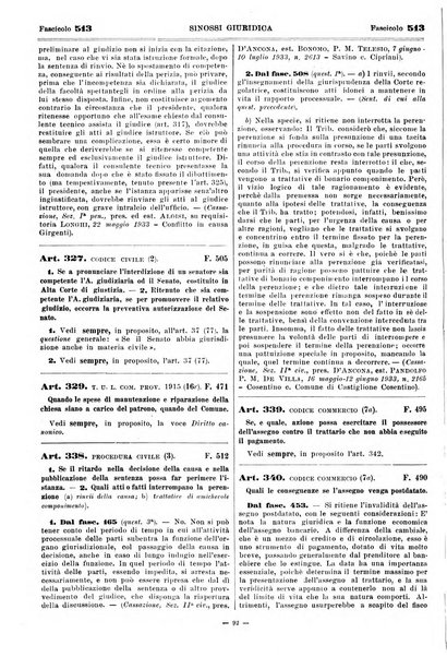 Sinossi giuridica compendio ordinato di giurisprudenza, scienza e bibliografia ...