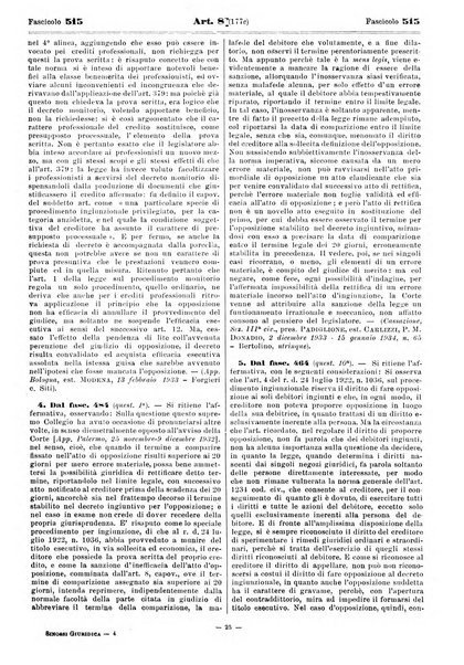 Sinossi giuridica compendio ordinato di giurisprudenza, scienza e bibliografia ...