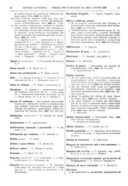 Sinossi giuridica compendio ordinato di giurisprudenza, scienza e bibliografia ...