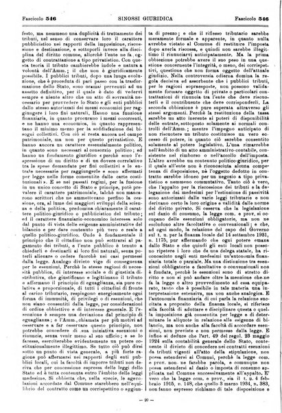 Sinossi giuridica compendio ordinato di giurisprudenza, scienza e bibliografia ...