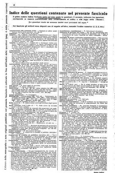 Sinossi giuridica compendio ordinato di giurisprudenza, scienza e bibliografia ...