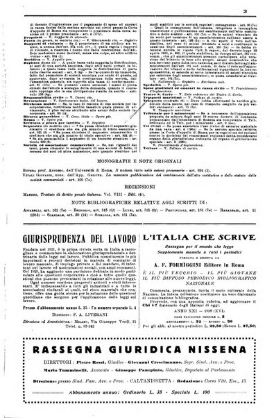 Sinossi giuridica compendio ordinato di giurisprudenza, scienza e bibliografia ...