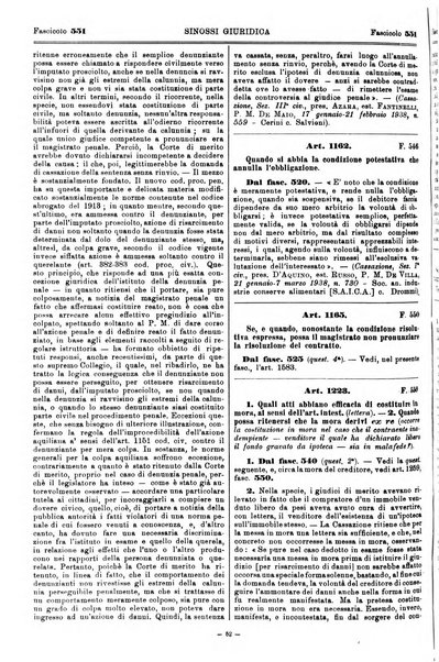 Sinossi giuridica compendio ordinato di giurisprudenza, scienza e bibliografia ...