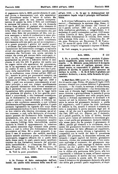 Sinossi giuridica compendio ordinato di giurisprudenza, scienza e bibliografia ...