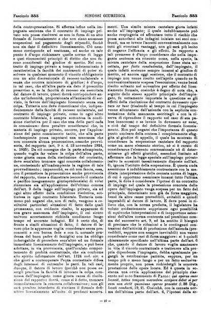 Sinossi giuridica compendio ordinato di giurisprudenza, scienza e bibliografia ...