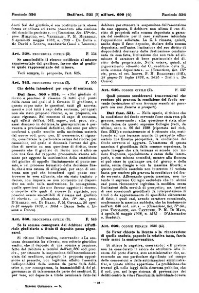 Sinossi giuridica compendio ordinato di giurisprudenza, scienza e bibliografia ...