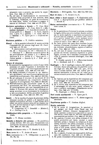 Sinossi giuridica compendio ordinato di giurisprudenza, scienza e bibliografia ...