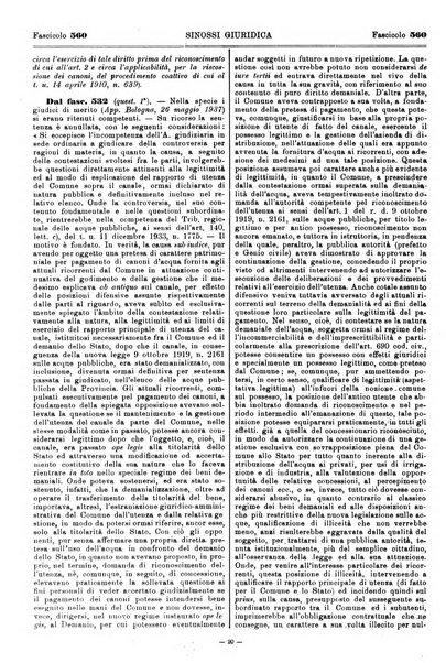 Sinossi giuridica compendio ordinato di giurisprudenza, scienza e bibliografia ...