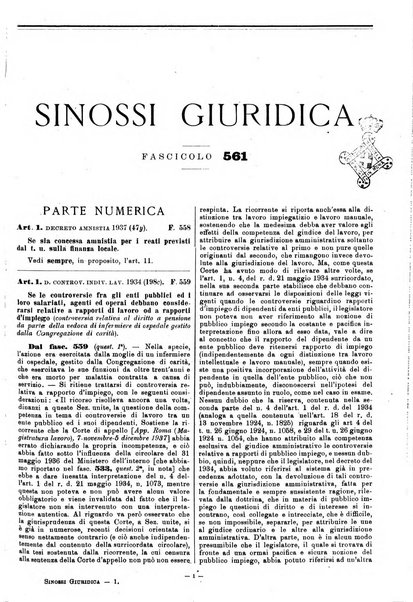 Sinossi giuridica compendio ordinato di giurisprudenza, scienza e bibliografia ...