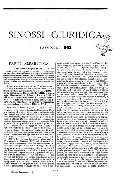 Sinossi giuridica compendio ordinato di giurisprudenza, scienza e bibliografia ...