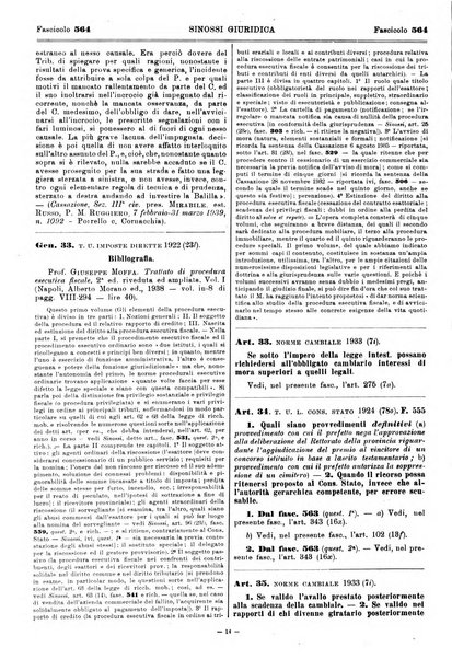 Sinossi giuridica compendio ordinato di giurisprudenza, scienza e bibliografia ...