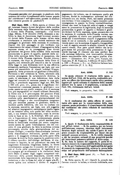 Sinossi giuridica compendio ordinato di giurisprudenza, scienza e bibliografia ...